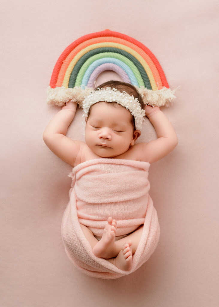 Rainbow Baby Newborn Photography