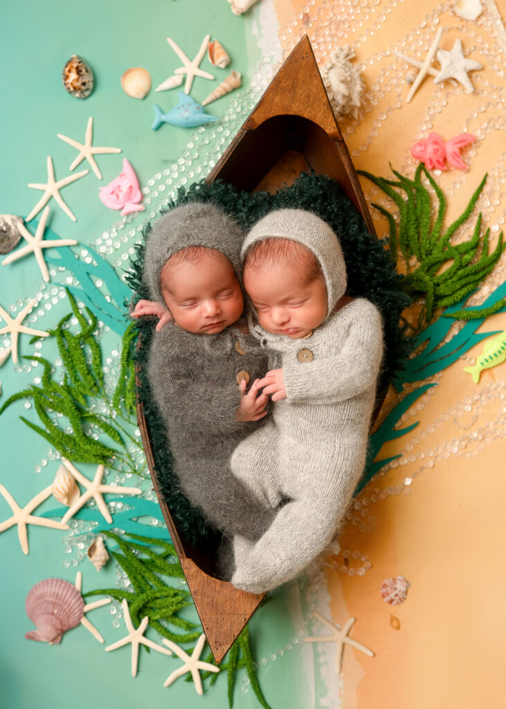 newborn twin photoshoot aylesbury