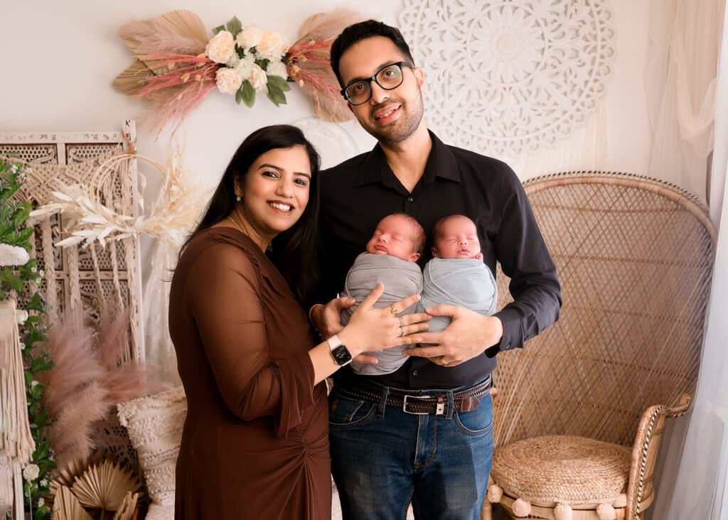 newborn twin photoshoot milton keynes