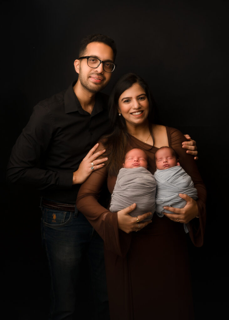 newborn twin photoshoot afforadable