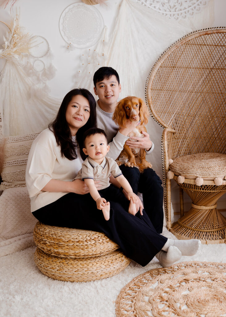 Pet Portrait Photography in milton keynes with family